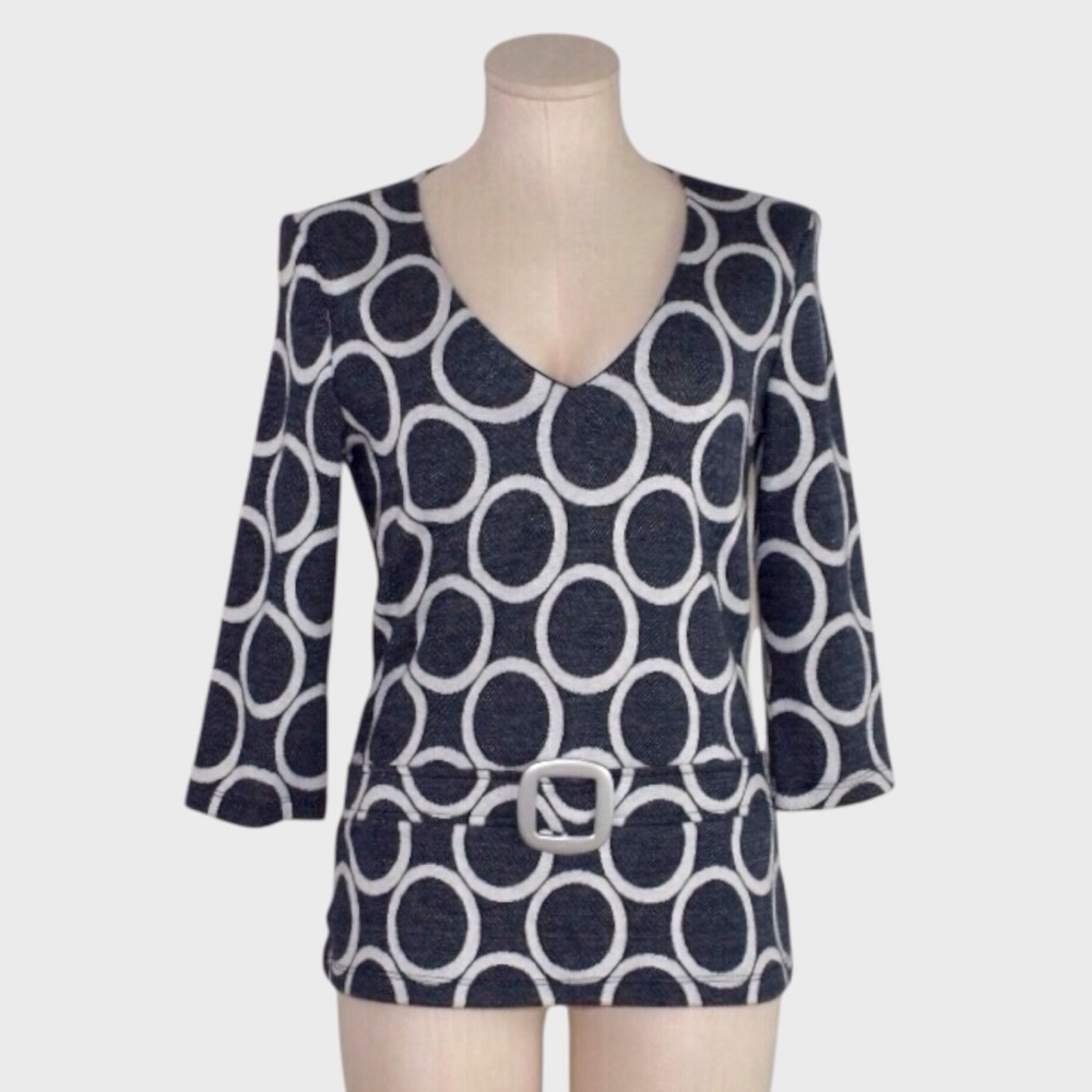 Joseph Ribkoff Mod Circle Belted Top